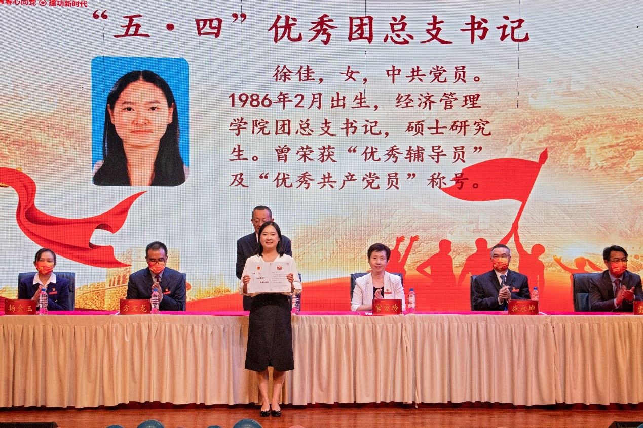 五•四优秀团总支书记