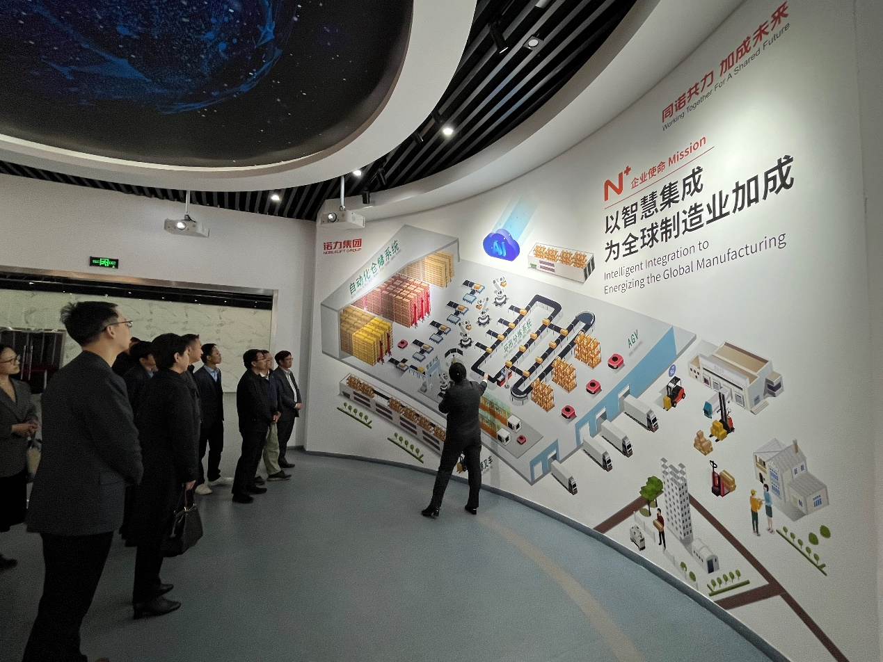 图5：参观诺力智能装备展厅